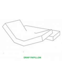 Drap housse papillon