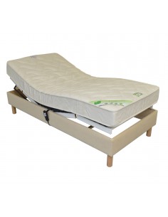 Sommier lit electrique de relaxation habillé tissu personnalisable