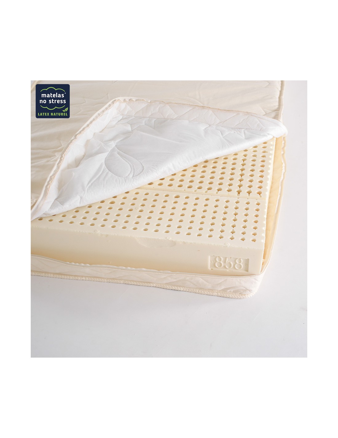 Matelas Latex Naturel + Alèse 200x200 X 21 Cm Ferme - Déhoussable Housse  Lavable - 7 à Prix Carrefour