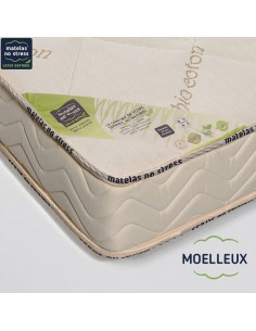 Matelas Latex Naturel Moelleux 200x200 Gots Elegance Ferme 18 cm 2