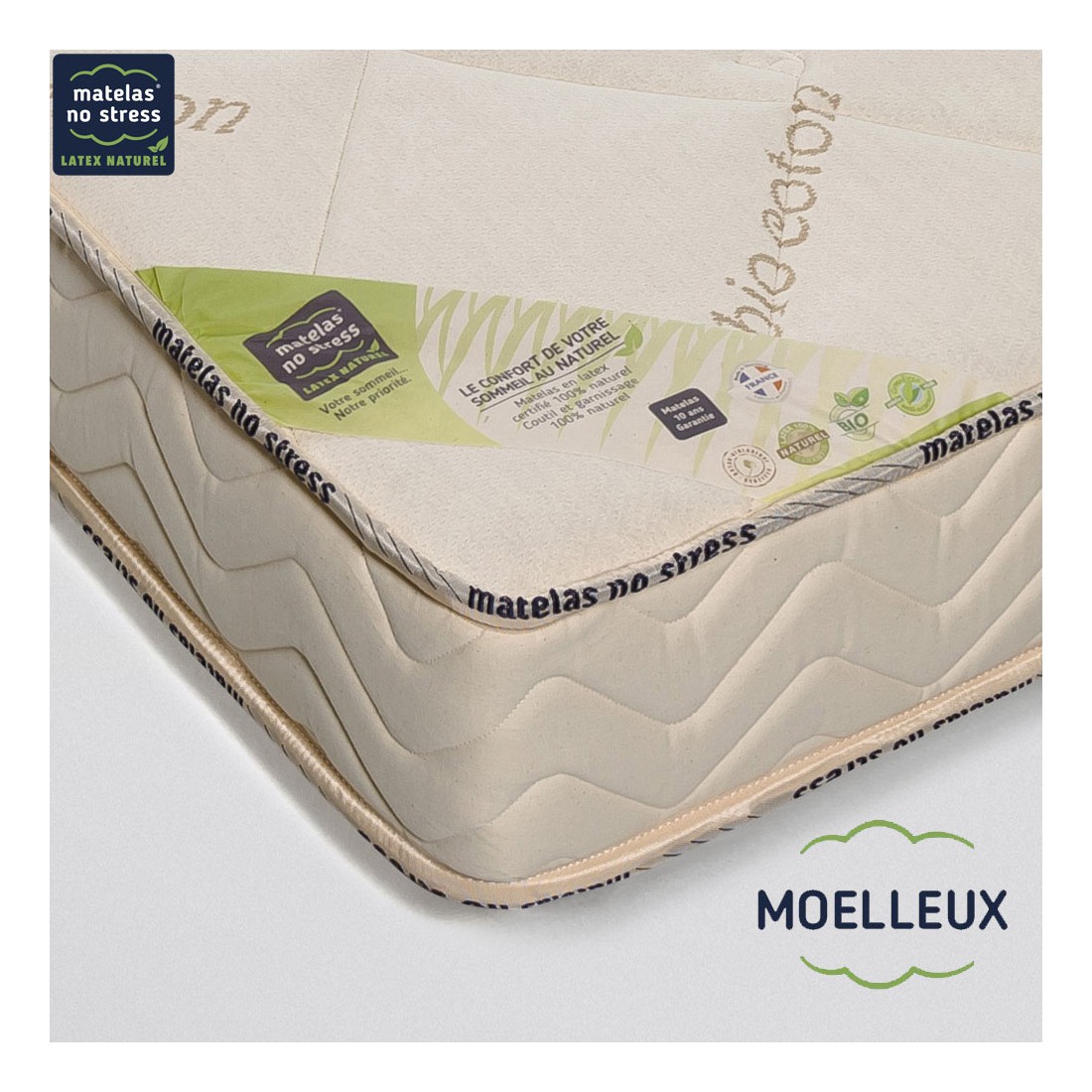 Matelas Moelleux en Latex Naturel 160x200