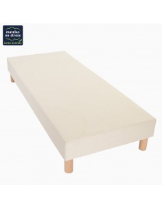 Sommier naturel tissu lin 90x190