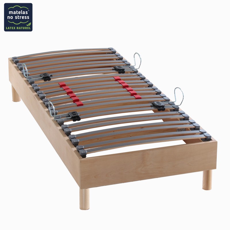 Sommier Bois Naturel en une partie