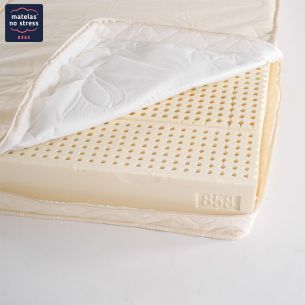 Matelas Bio latex naturel Déhoussable 90x200 14cm 2