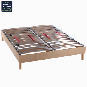 Sommier Bois Naturel en une partie ou deux parties 2