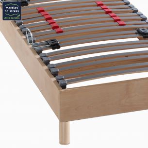 Sommier Bois Brut Naturel hêtre massif morphologique 2