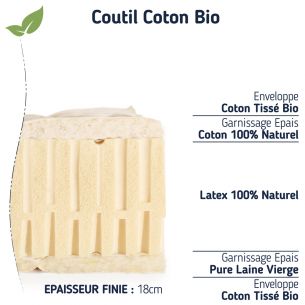 Les matelas grand confort ferme 100 % naturel