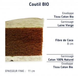 Matelas Bio Fibres de Coco 90x200 2
