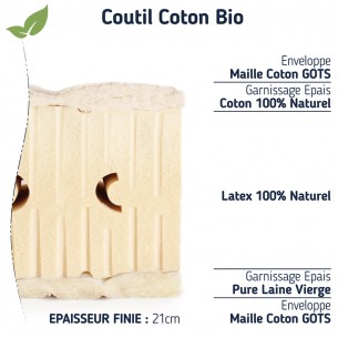 Le matelas latex naturel en promo moelleux haut gamme  2