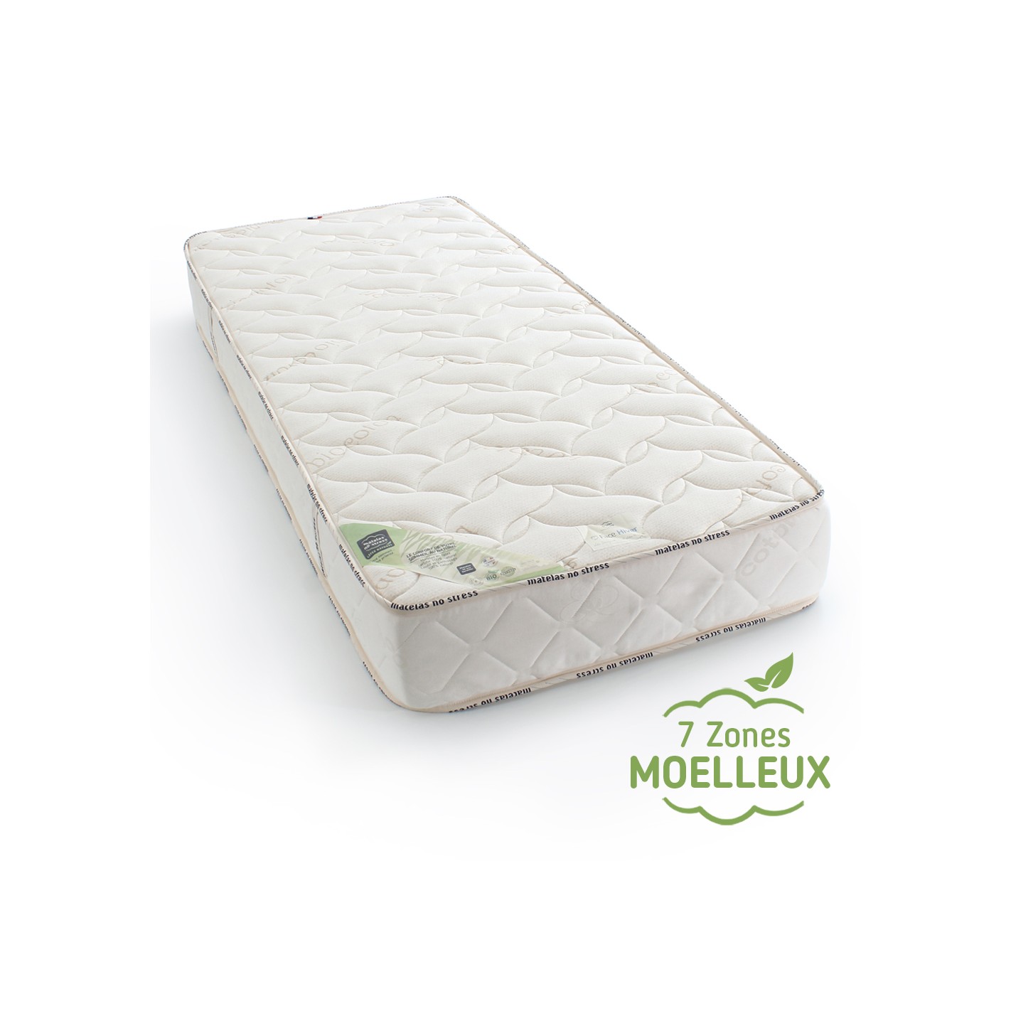 sommier tapissier 140x190 gris - Matelas No Stress