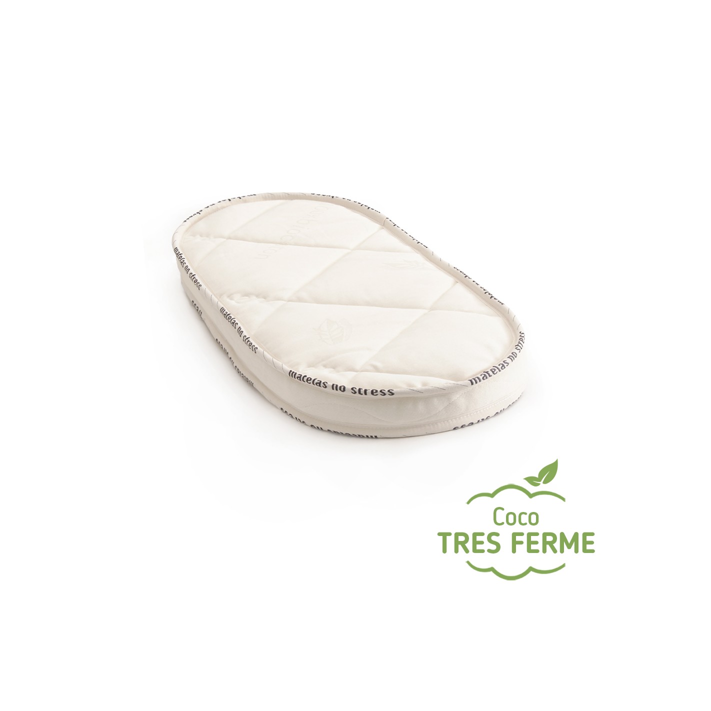 Matelas Couffin Ovale Bio Fibres De Coco 6cm
