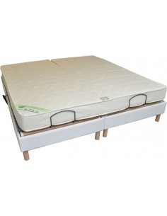 Matelas Bio latex de relaxation 160x200 Bi tête naturel Élégance ferme 18 cm