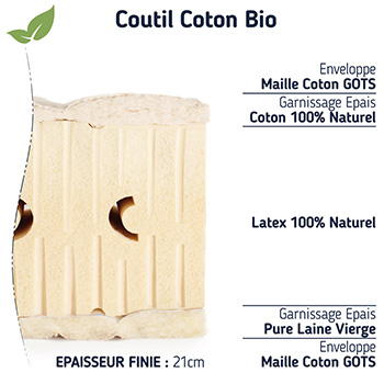 Matelas naturel moelleux